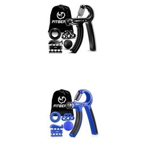 2 sets of Hand Grip Strengthener Workout Kit (black & blue)